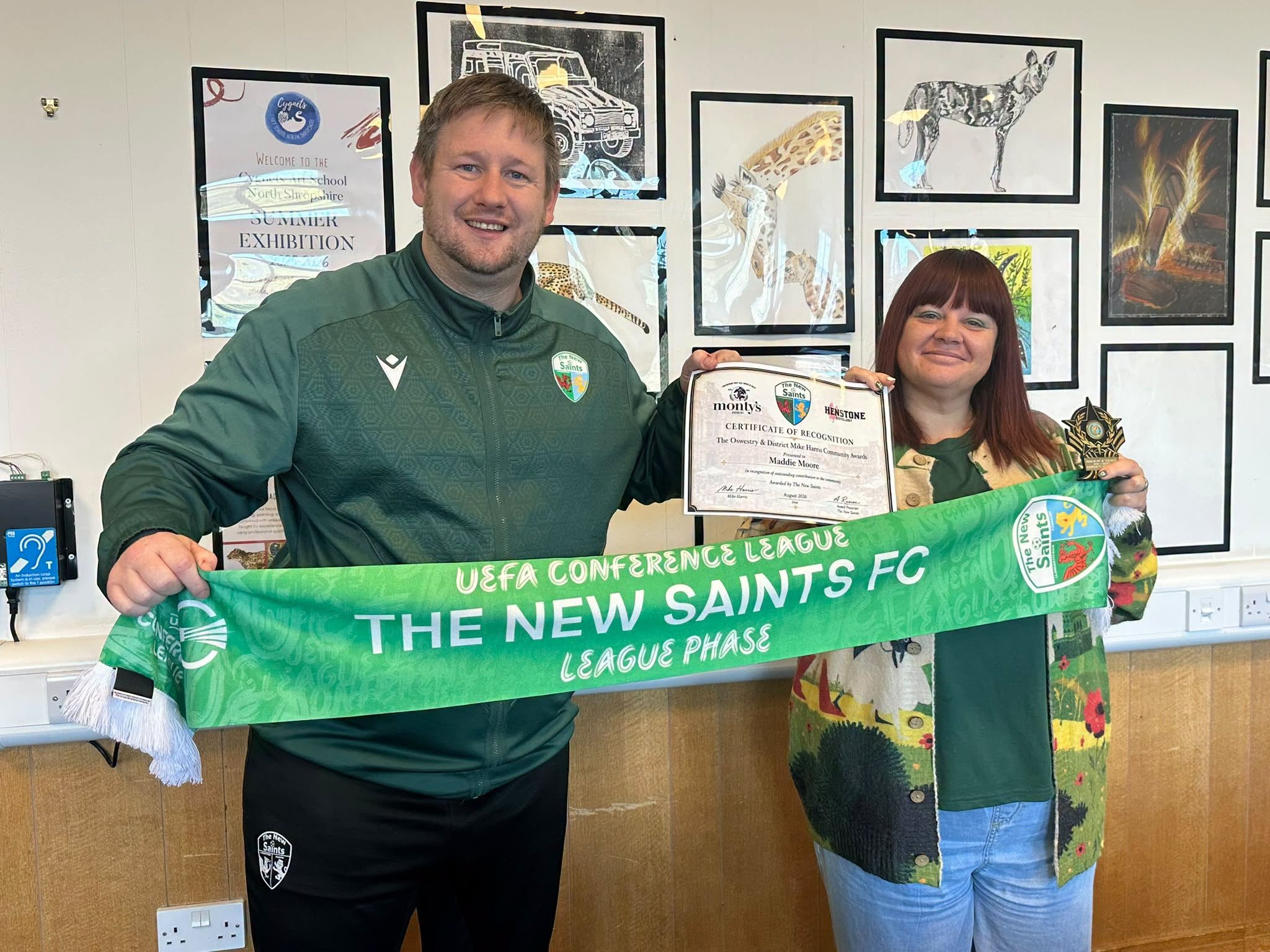 Maddie Moore recognised for bringing Oswestry together